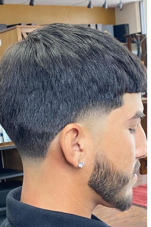 Bowl Cut with Taper Fade