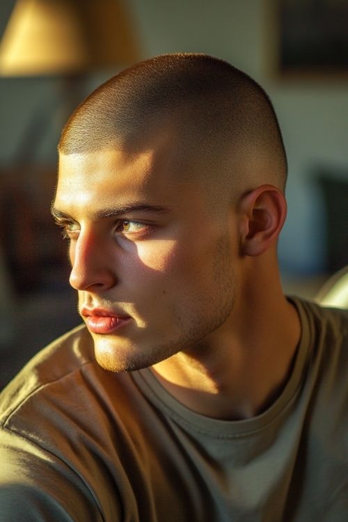 Buzz Cut with Tapered Sides