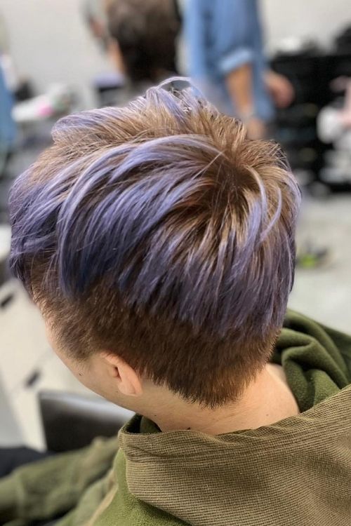 Lavender purple highlights