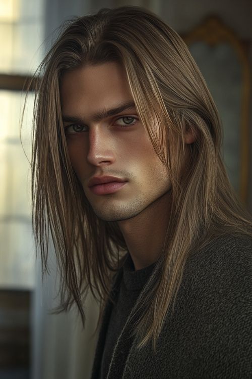 Long Straight Hair with Subtle Face-Framing Layers