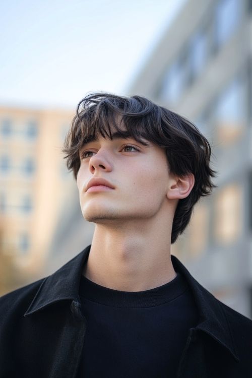 Modern Bowl Cut with Tapered Sides