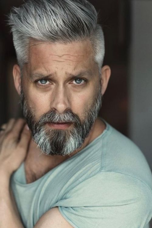 Silver slick back with undercut