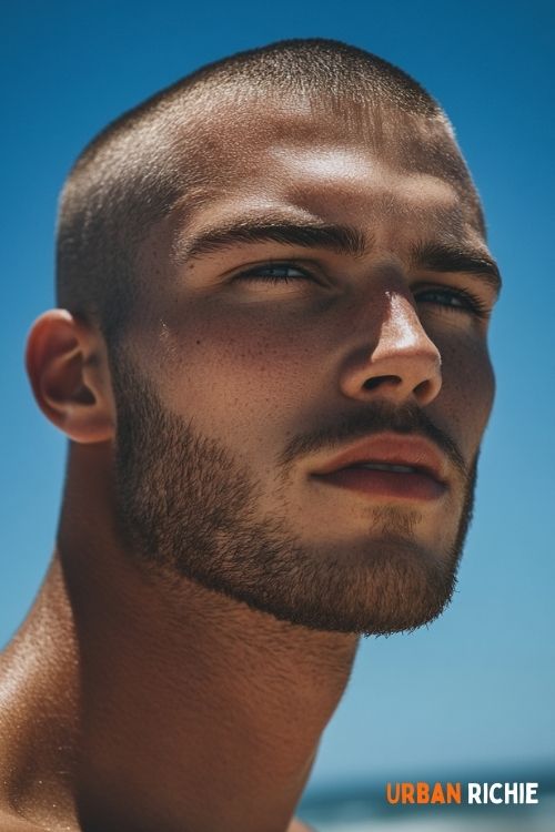 Buzz Cut with Stubble Beard