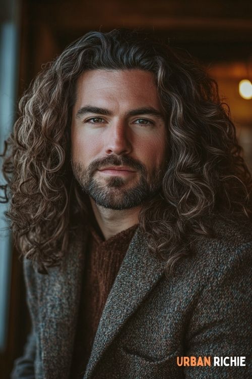 Long Thick Curls with Soft Layers