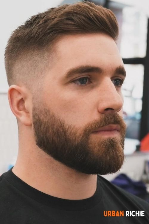 Medium-length crew cut