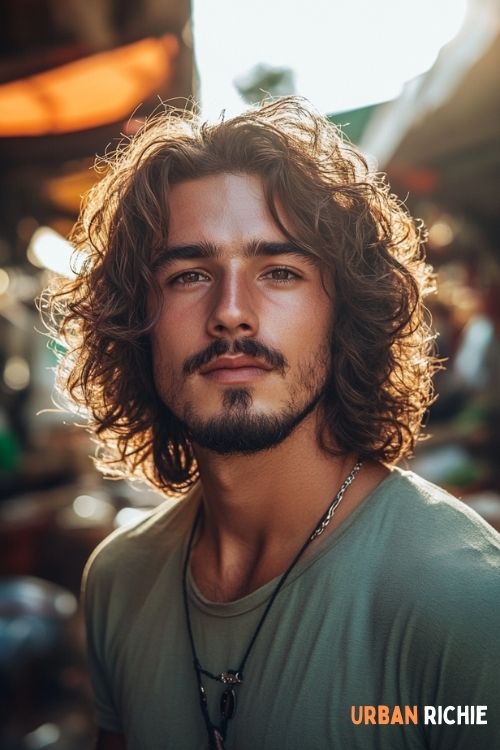 Shoulder-Length Hair with Defined Ringlets