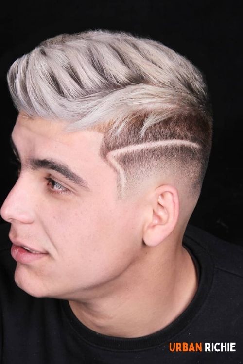 platinum spiky hairstyle