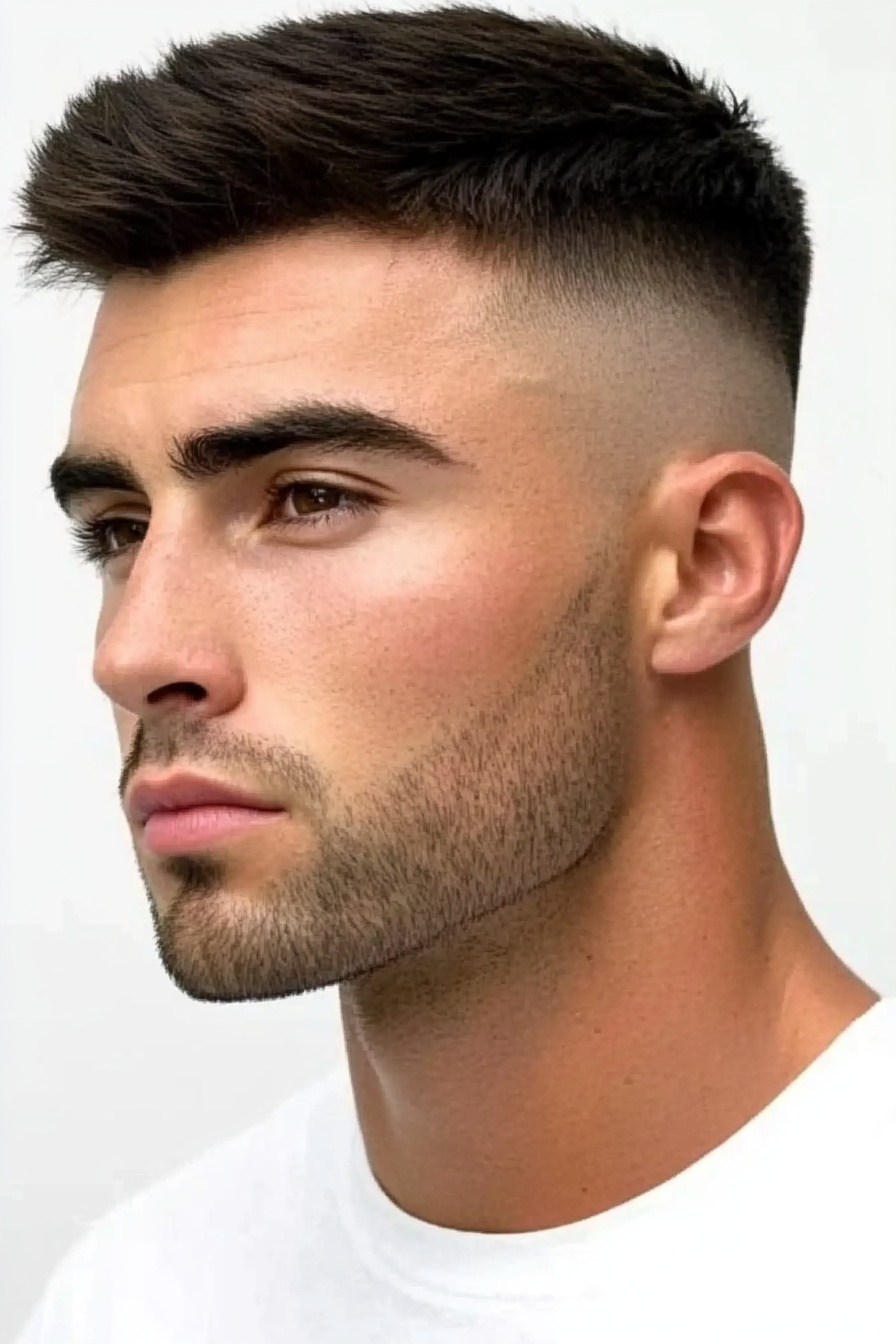 Sharp Tapered Buzz Cut
