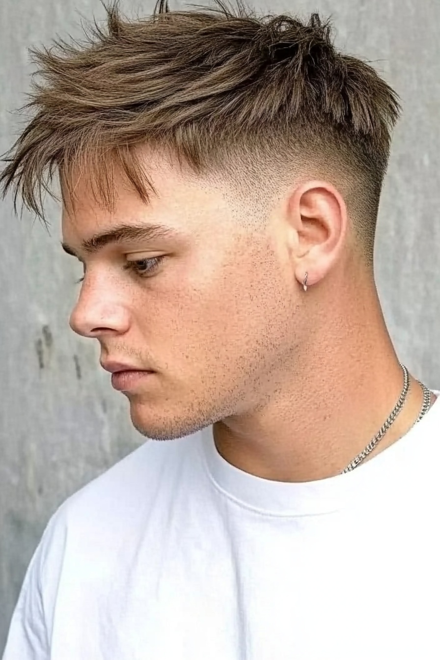 Textured Crop with Skin Fade