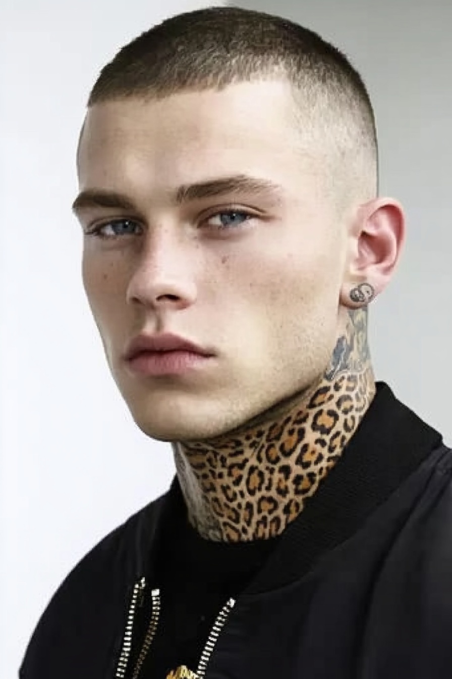 Buzz Cut with Faded Sides