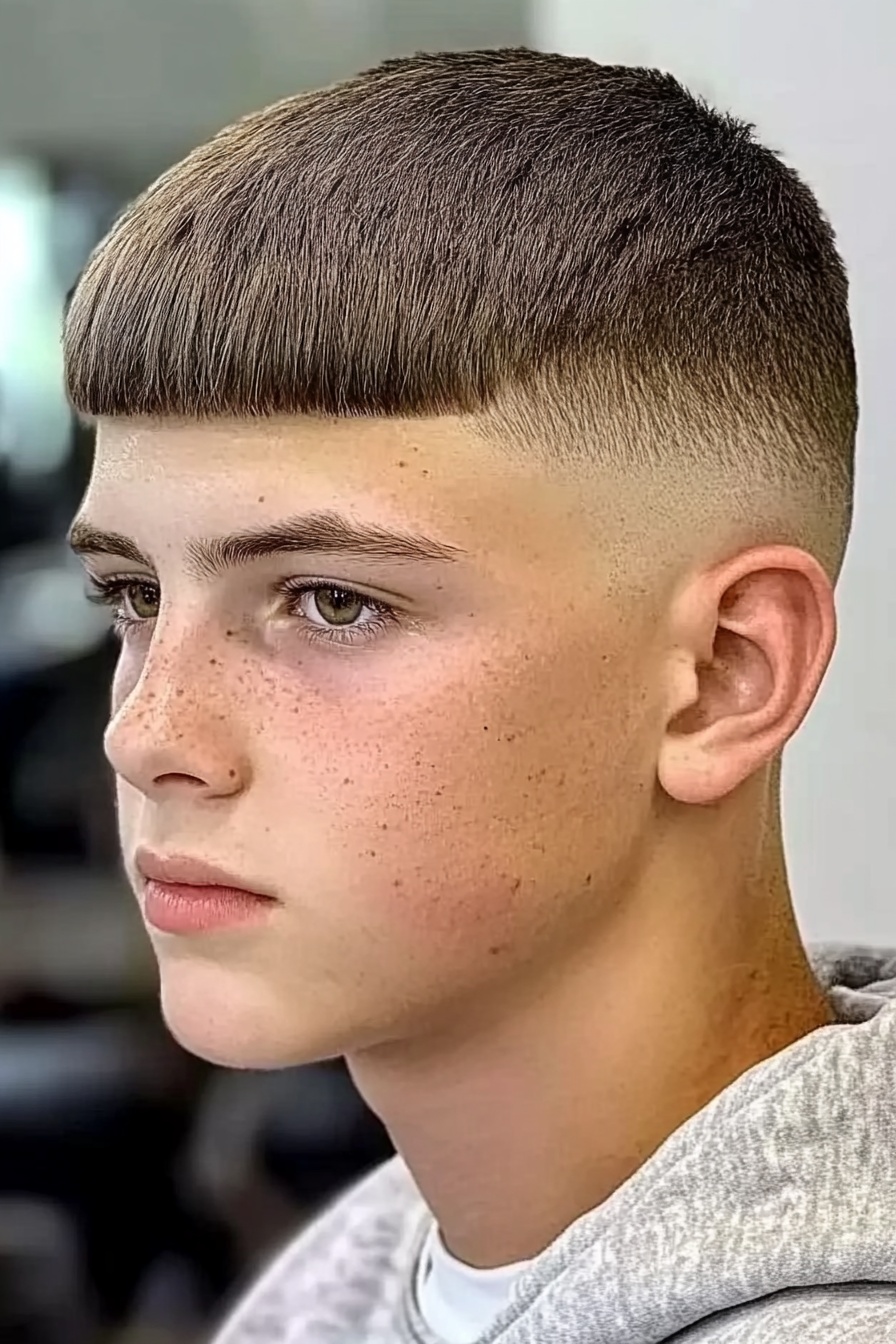 Blunt Crop with Skin Fade