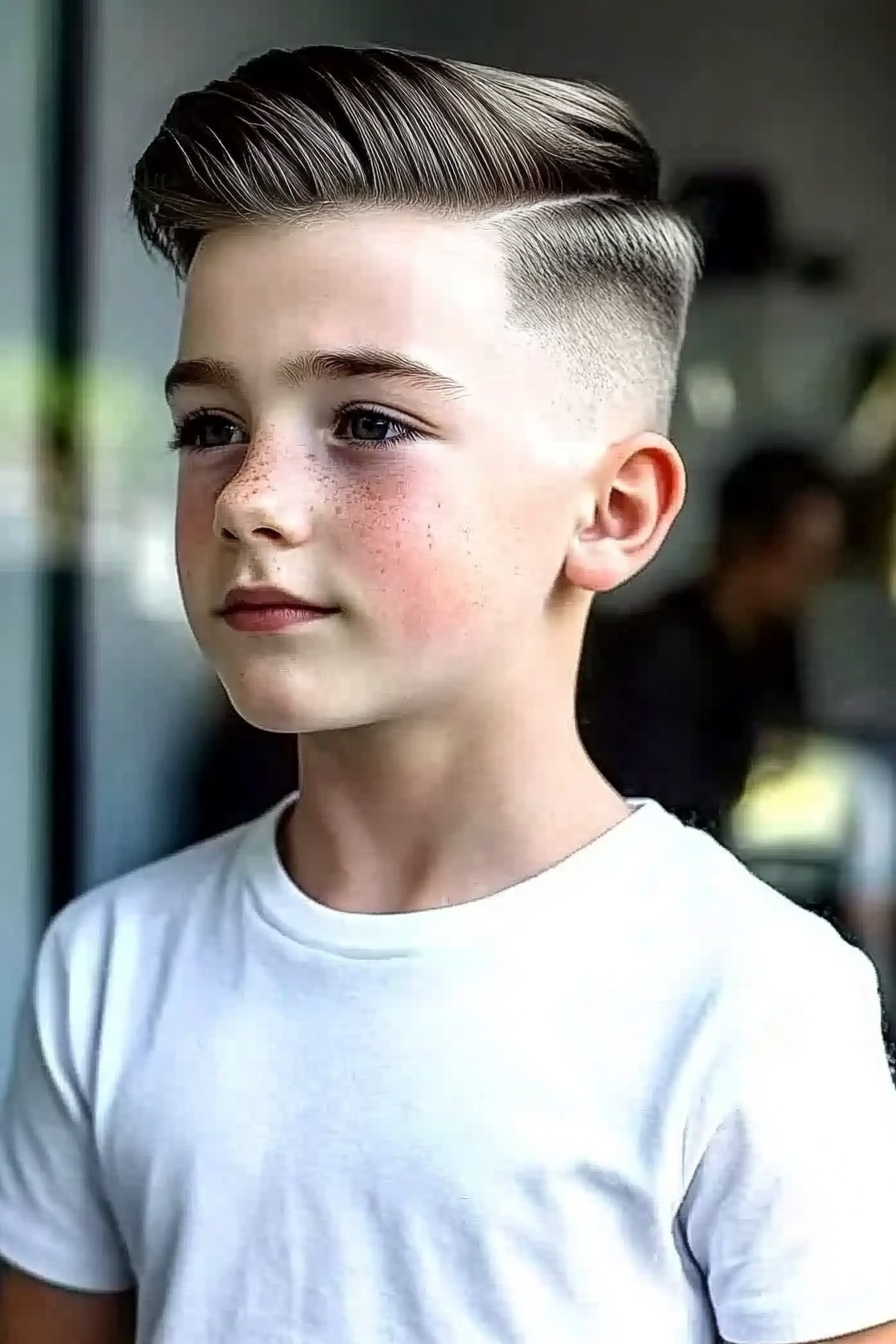Slick Side Part with Skin Fade