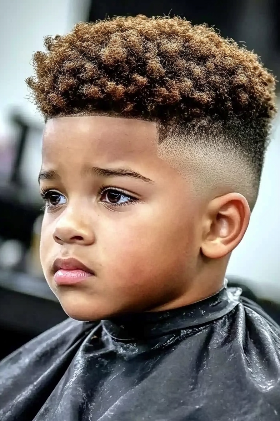 Temple Fade + Textured Fro