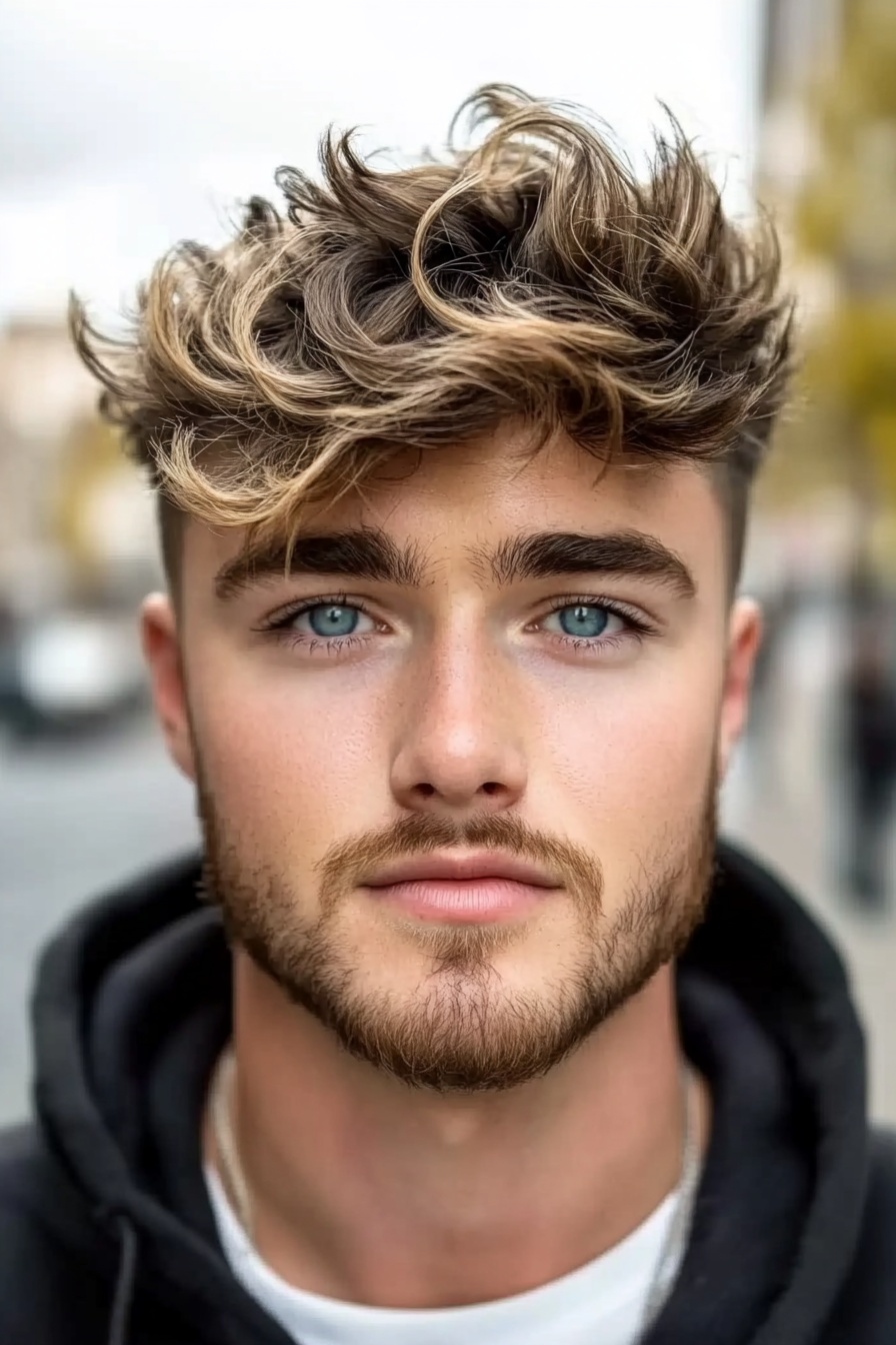 Tousled Brown Hair