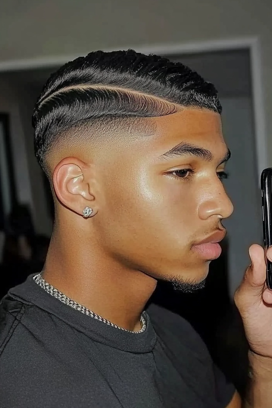Fresh Fade with Curved Part