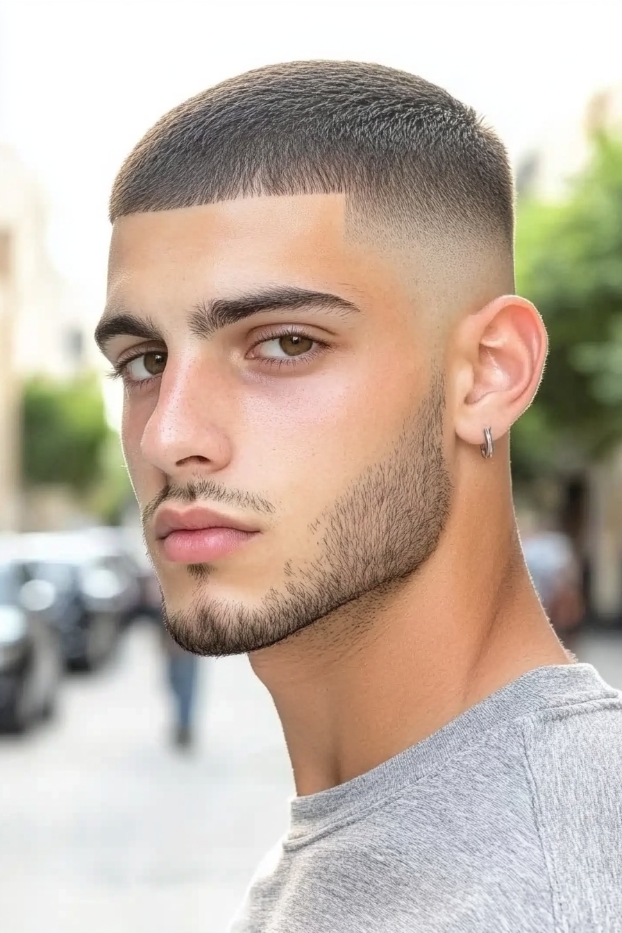 Buzz Cut + High Skin Fade