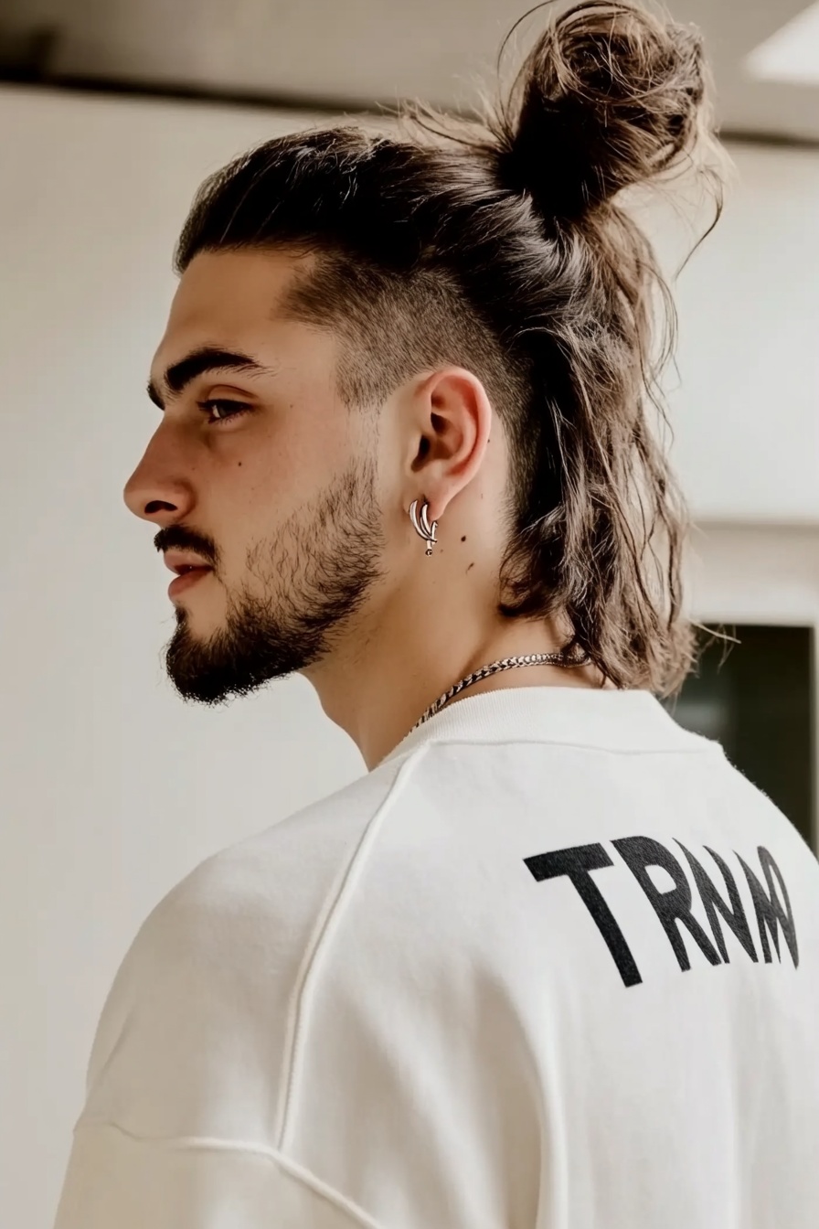 Undercut Man Bun