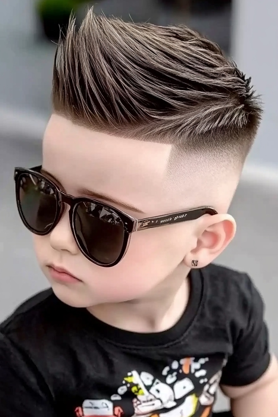  Spiky High Fade Sharp Cut