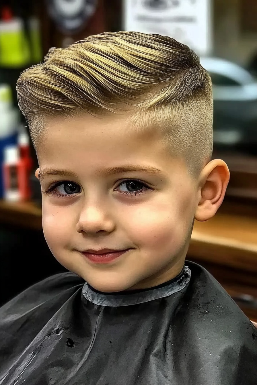 Side-Swept Taper Cut