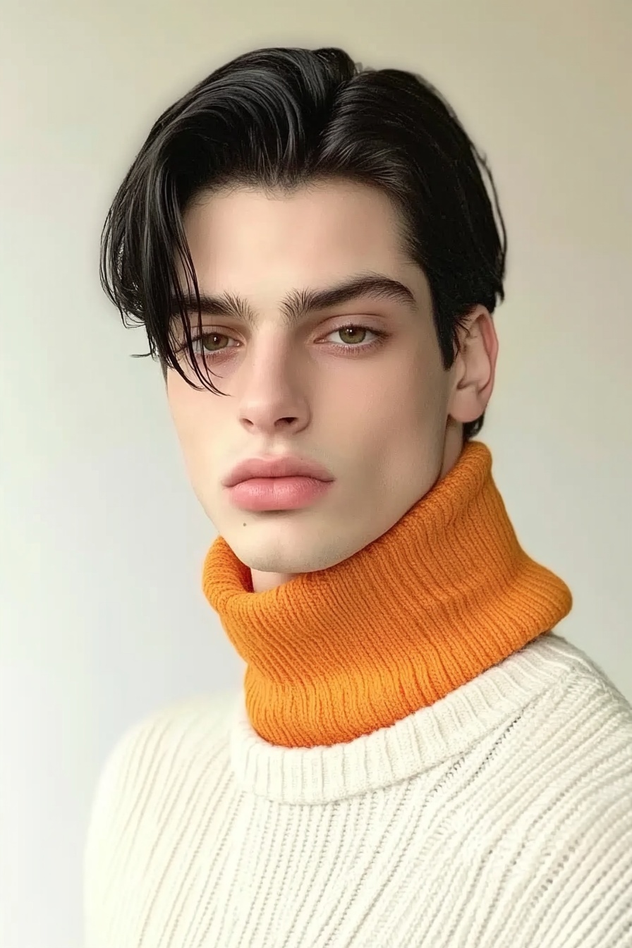 Effortless Curtain Middle Part with Natural Flow