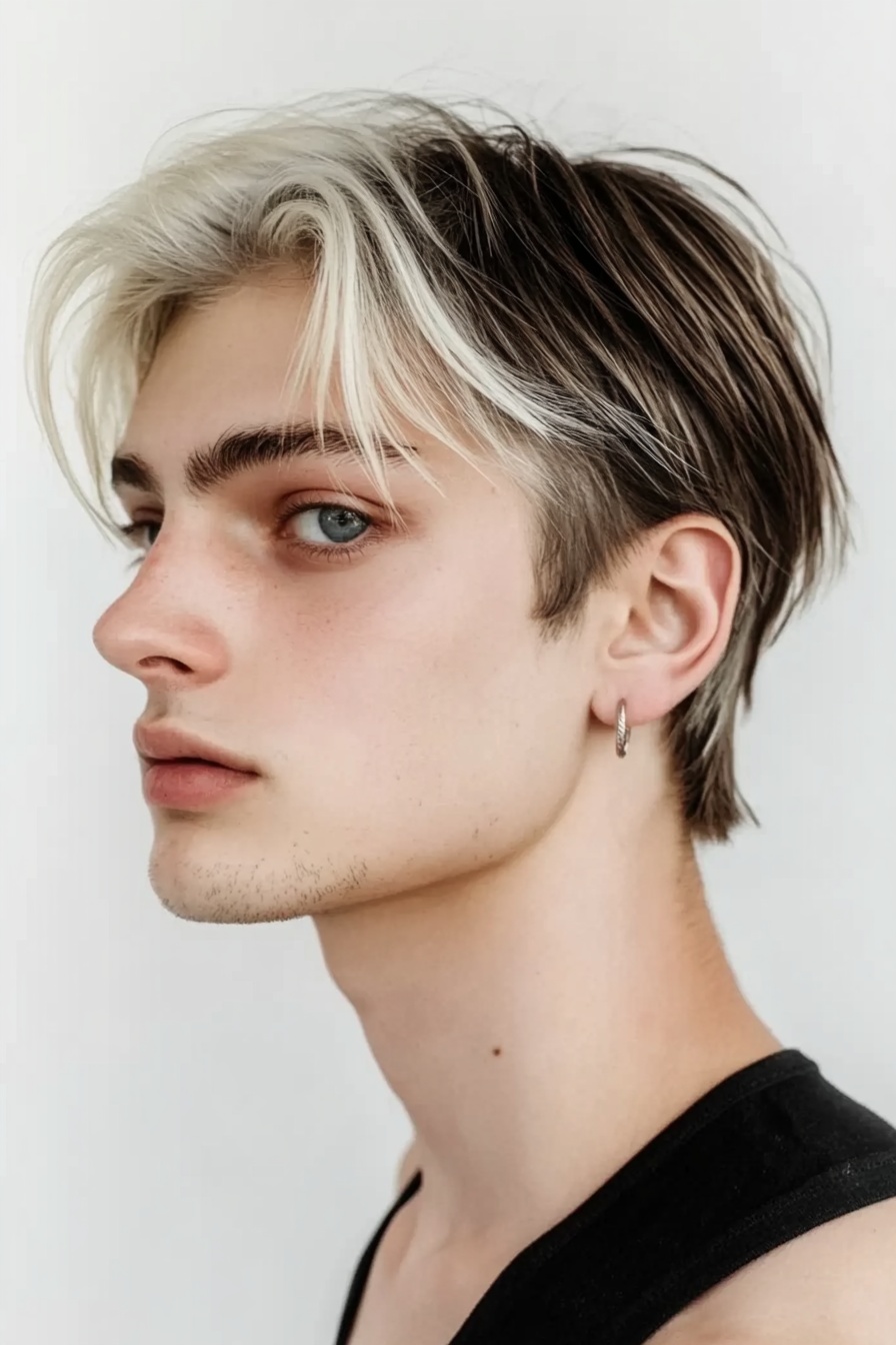 Modern and Versatile Wolf Cut Ideas for Men 9