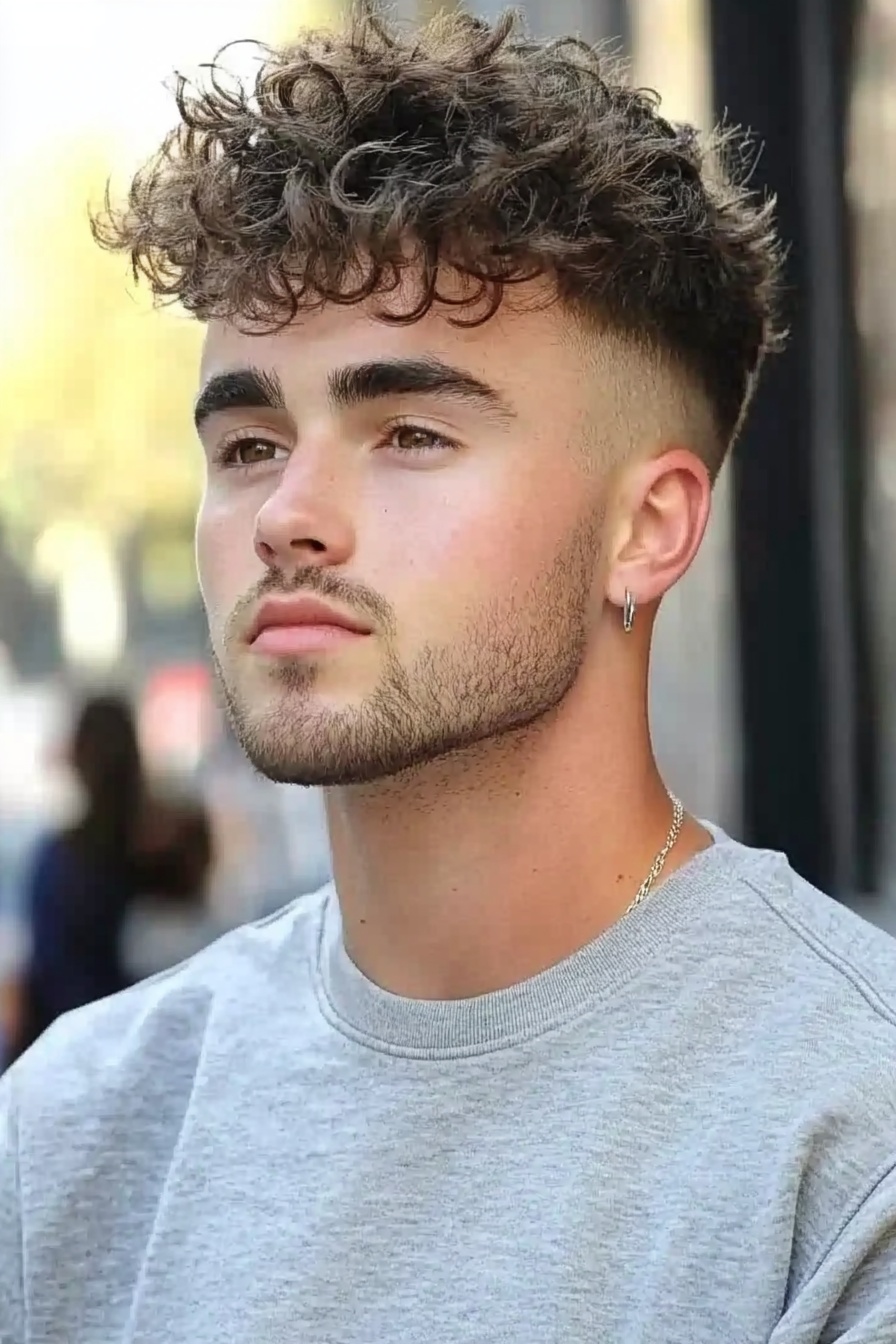 Heather Sweatshirt + Taper Fade
