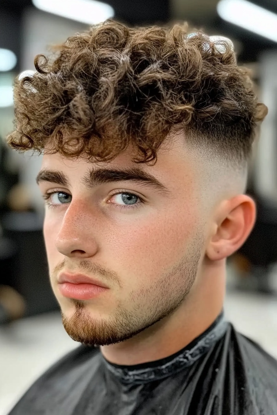 Curly Taper Cut for a Fresh Look