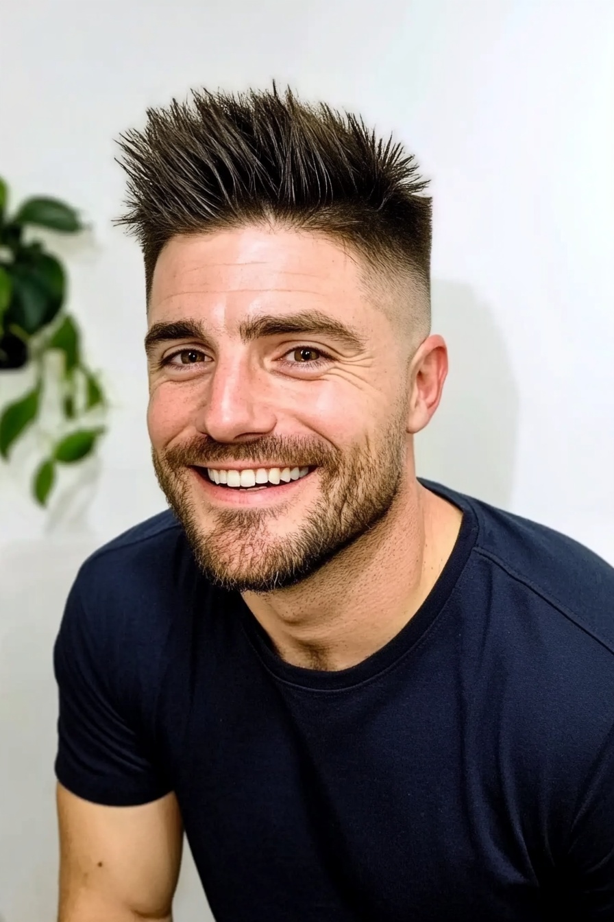 Spiky Taper Fade