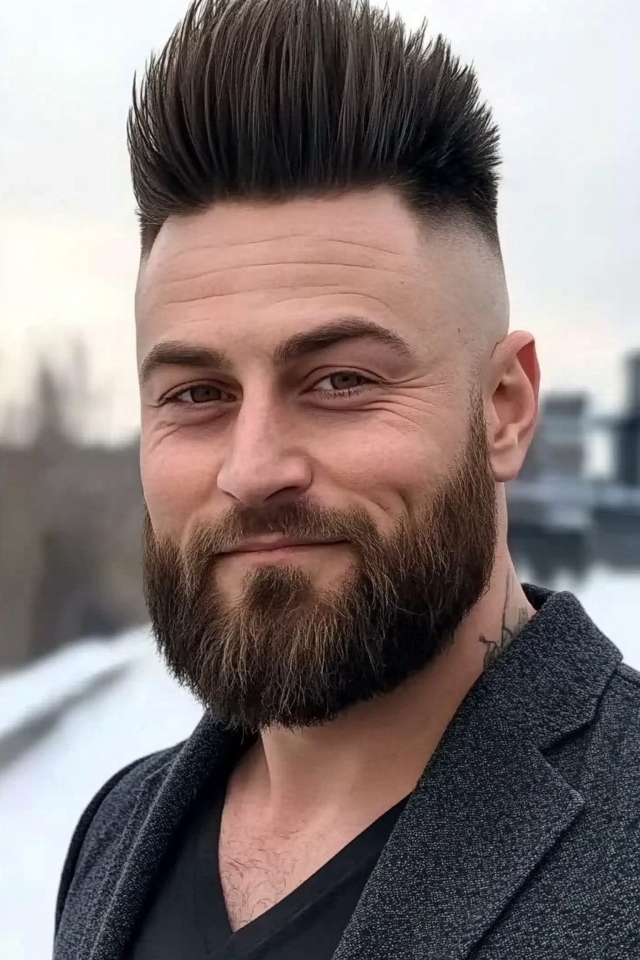 Spiked Top and Full Beard