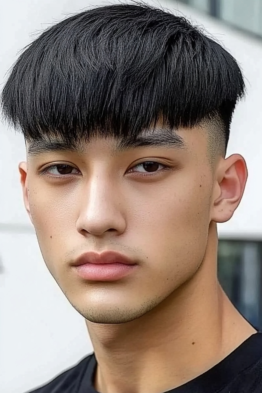 Textured Fringe + Taper Fade