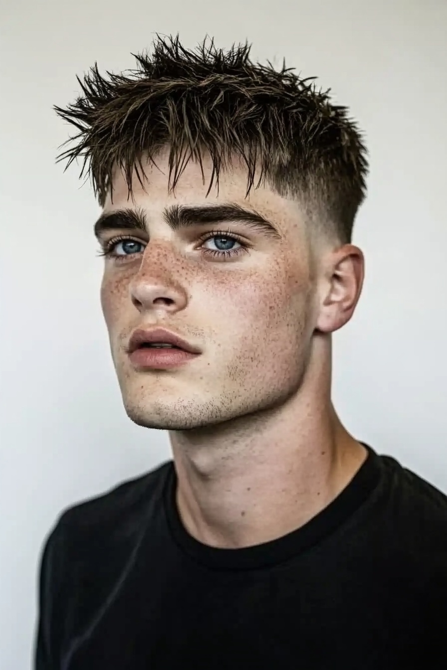 Spiked Fringe + High Fade