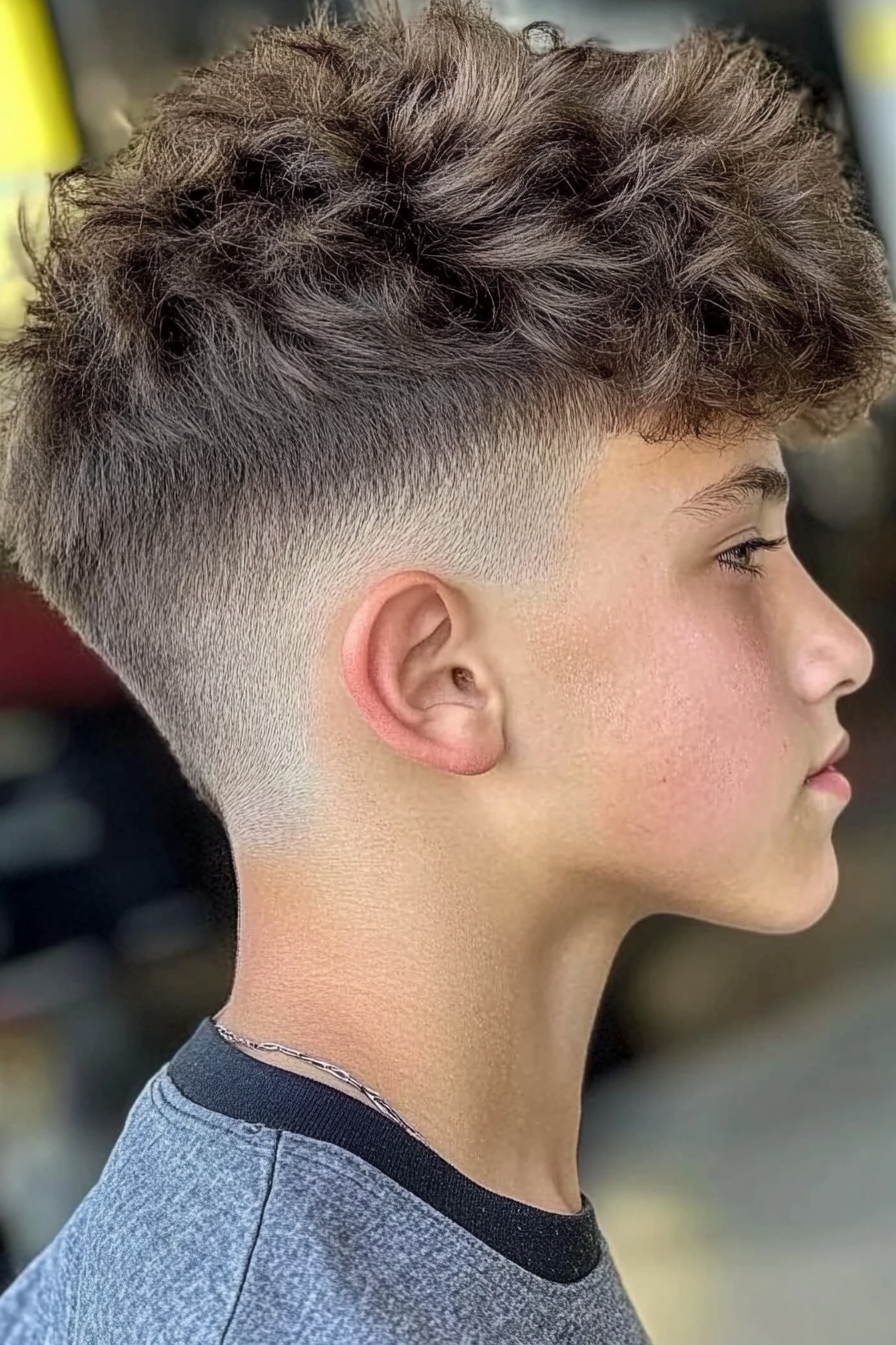 Taper Fade + Textured Curls