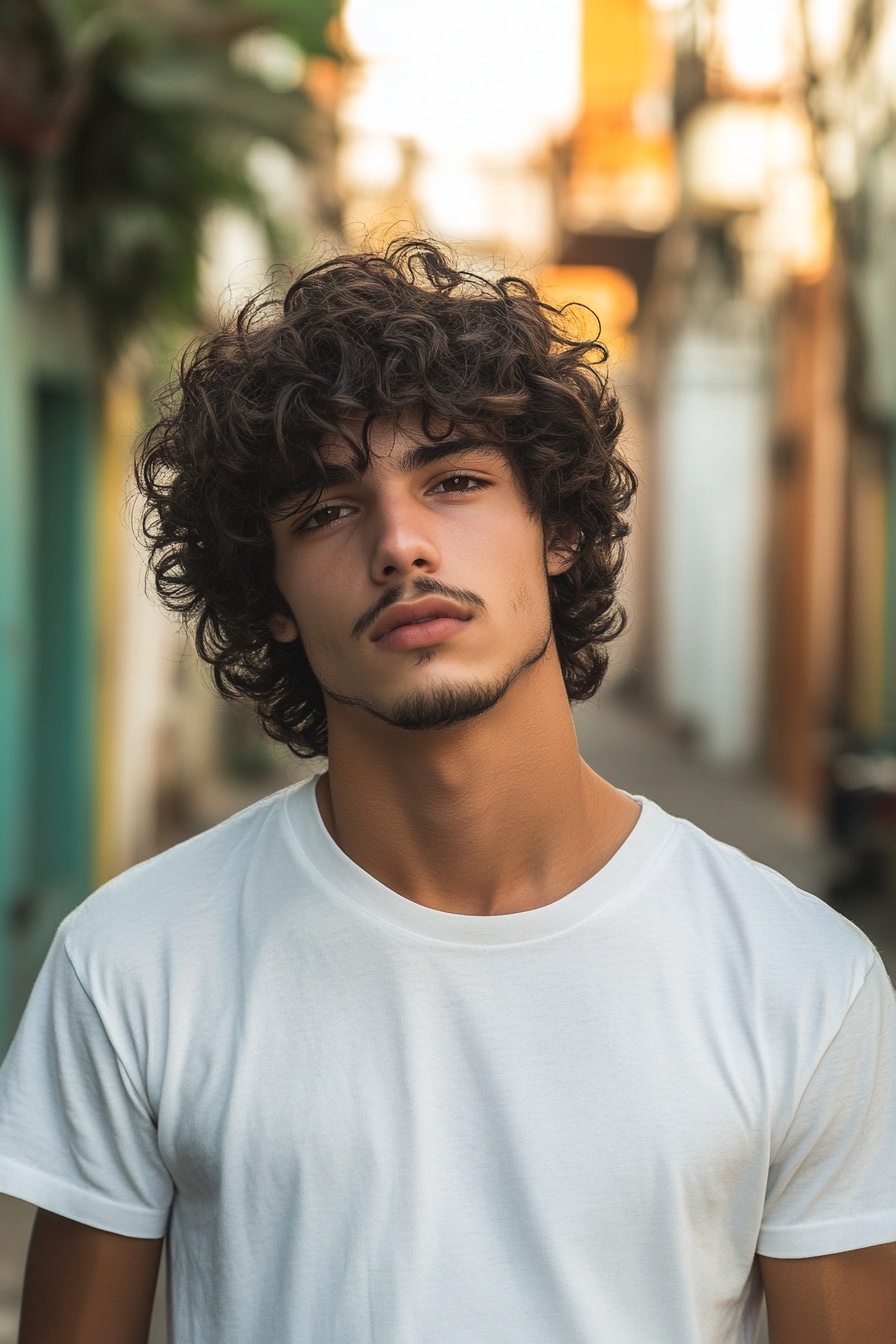 Curly Fringe + Layered Length8