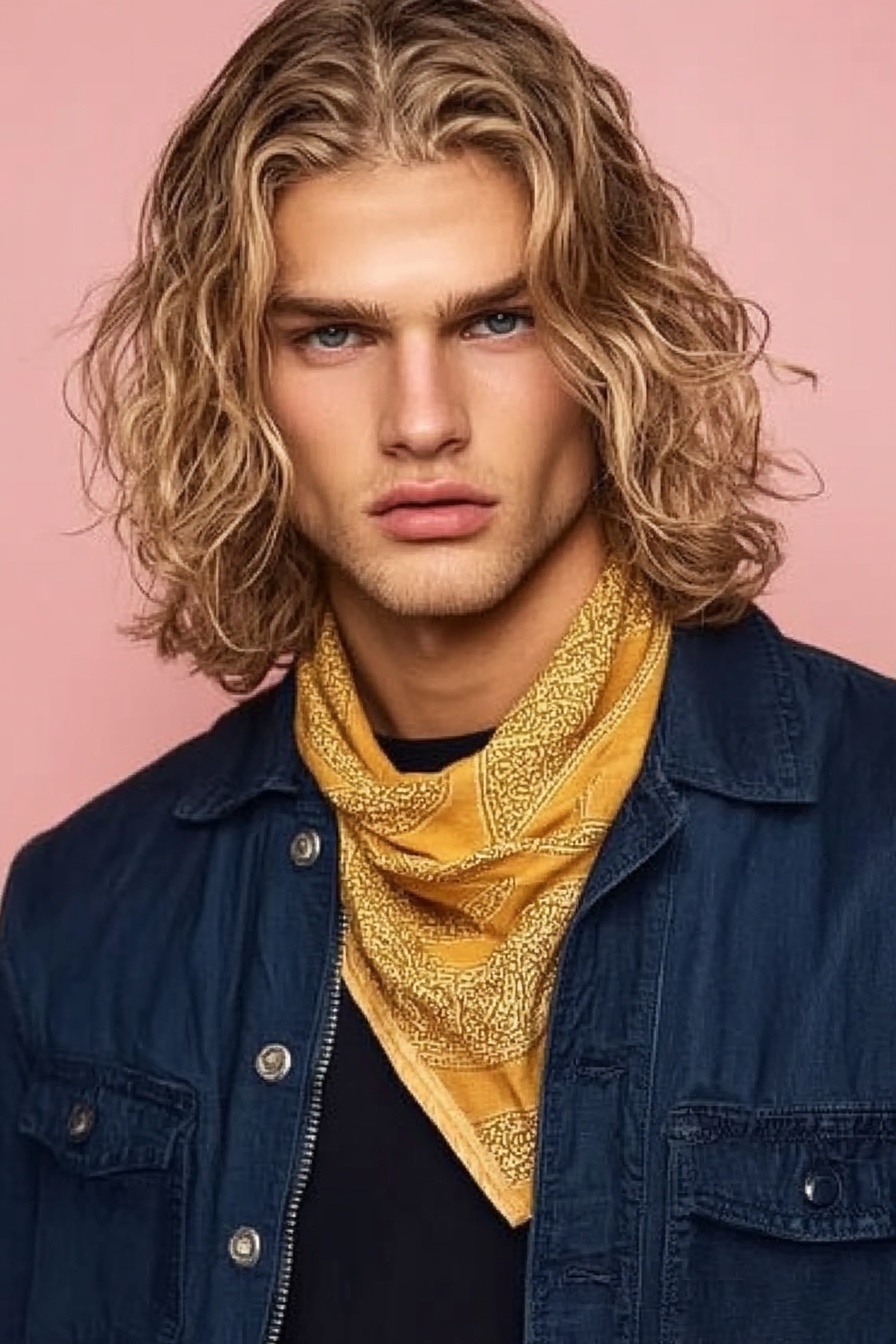 Shoulder-Length Golden Blonde
