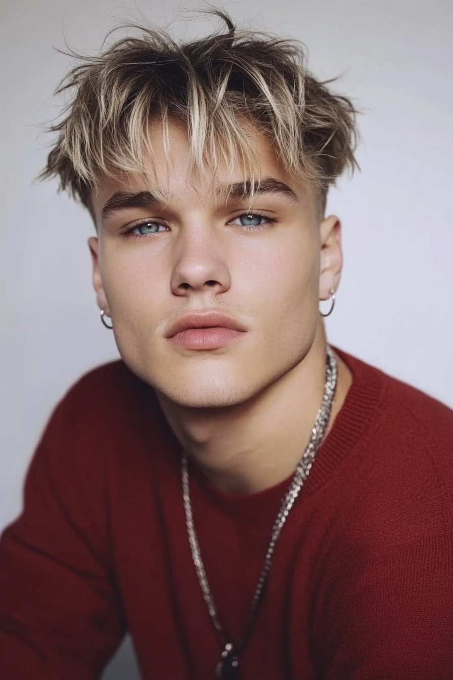 Textured Blonde Fringe