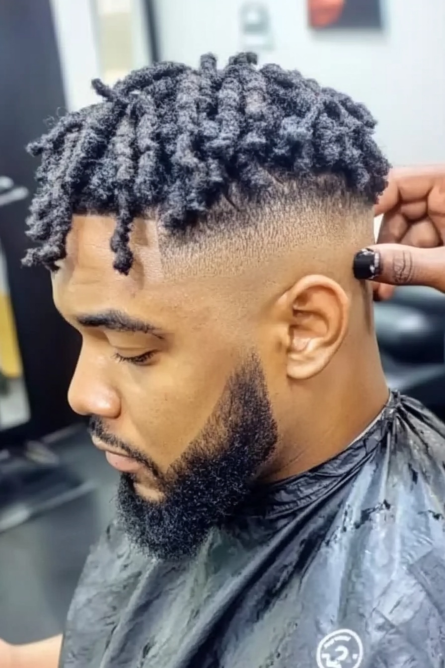 afro fade haircut men 1