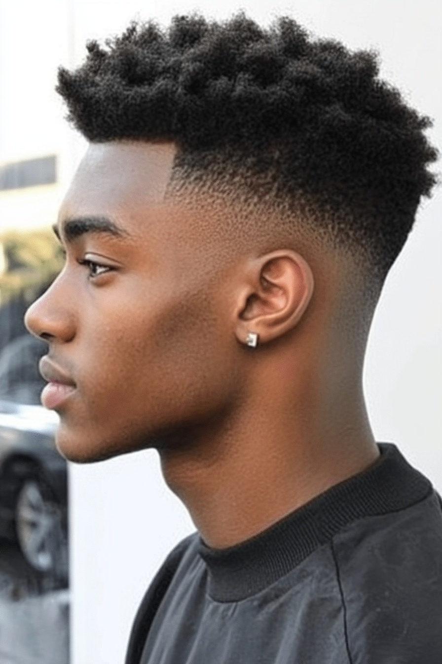 afro fade haircut men 3