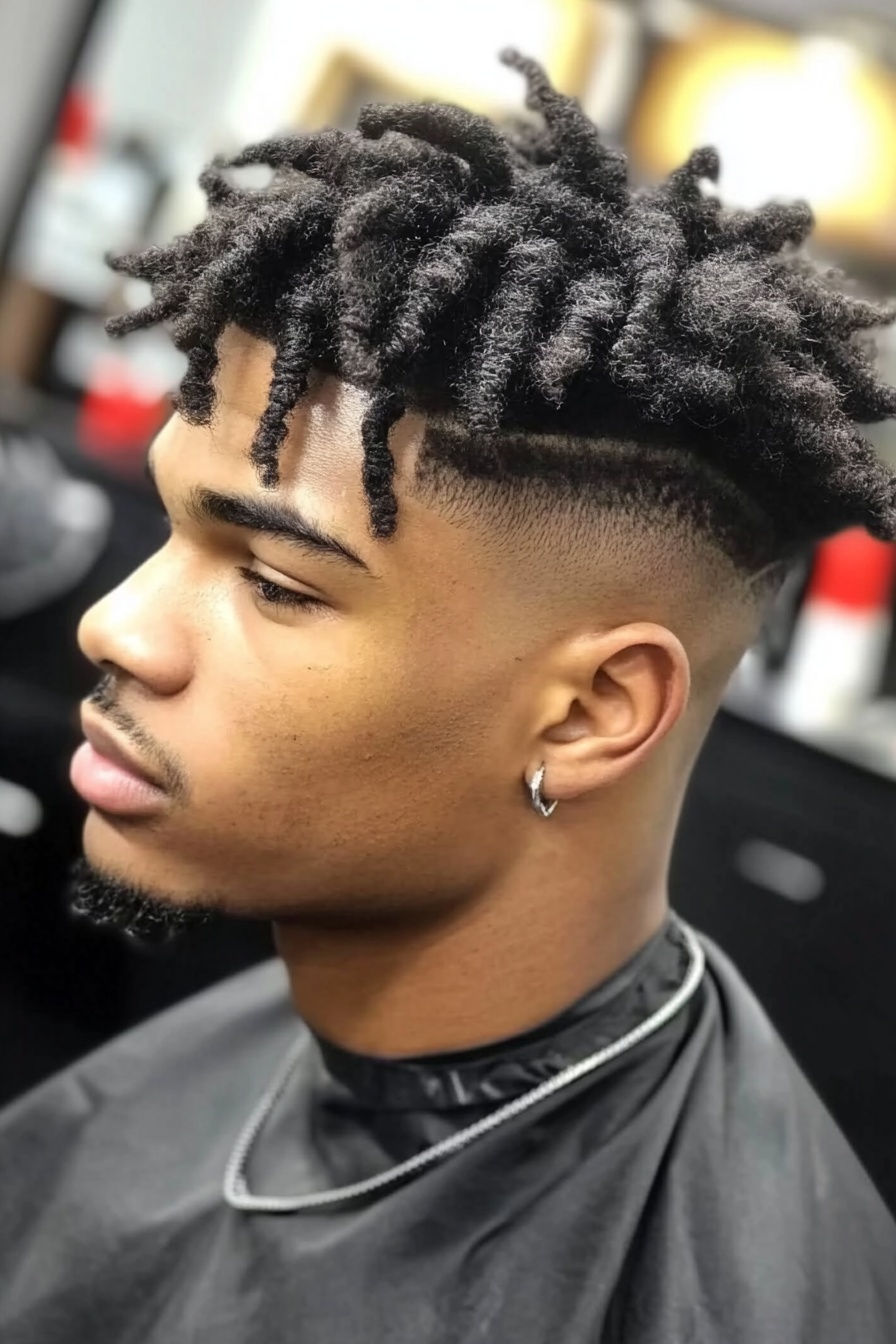 afro fade haircut men 4