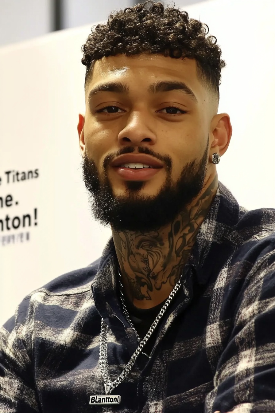 Taper Fade + Defined Curls