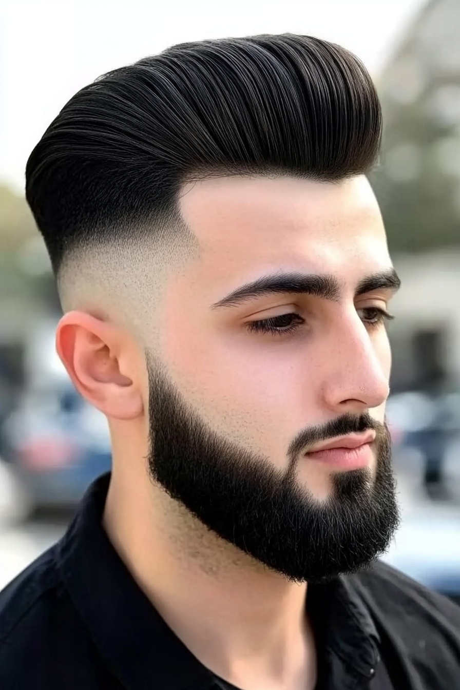 Sleek Pompadour Precision