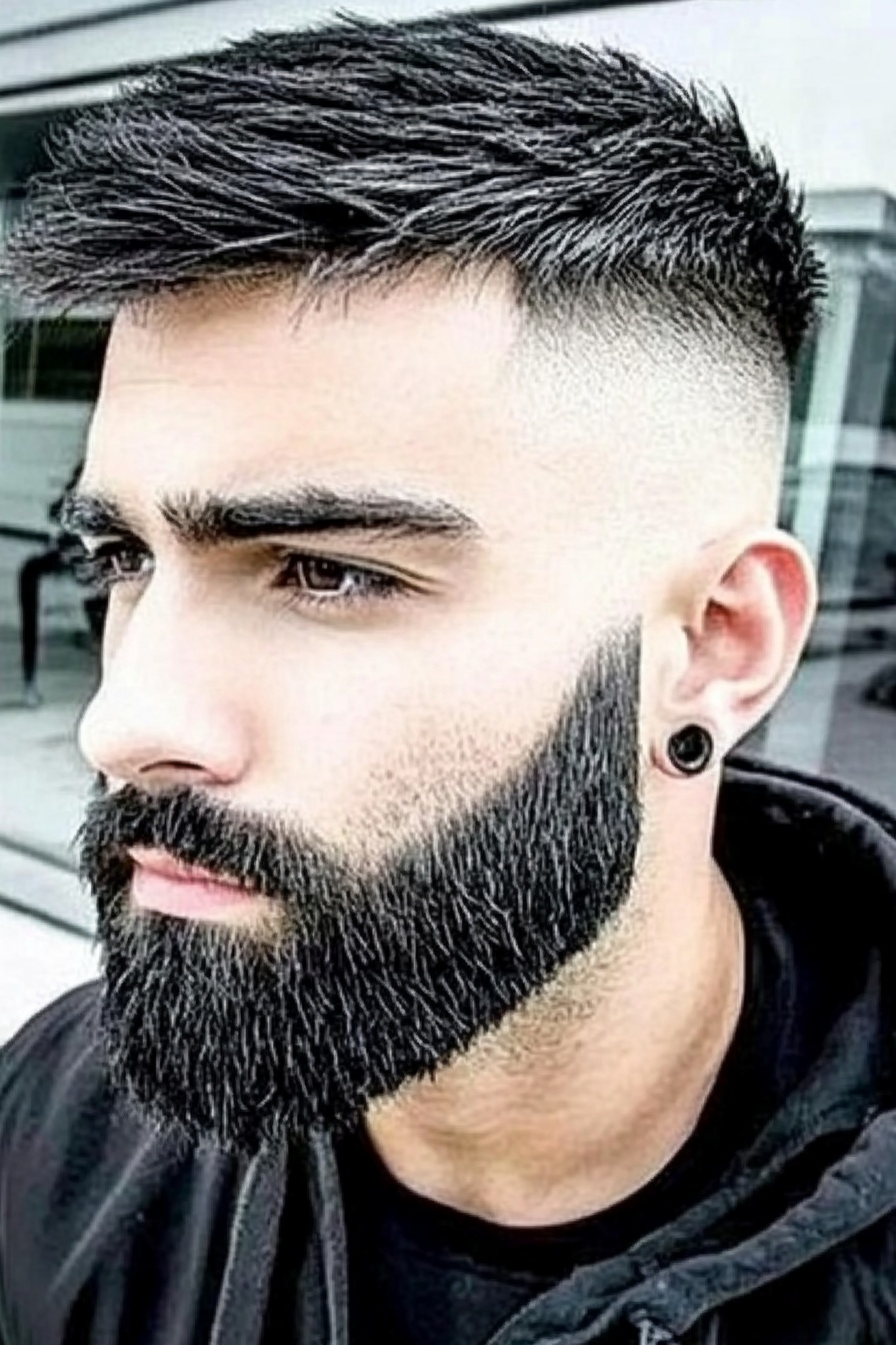 Crop with Defined Beard