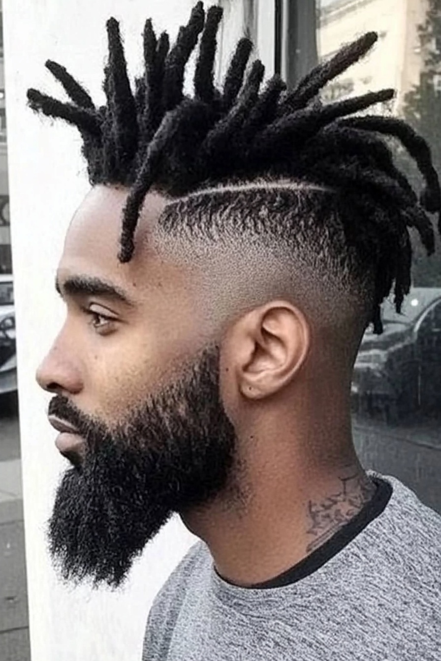 Dreadlocks High Top and Defined Beard