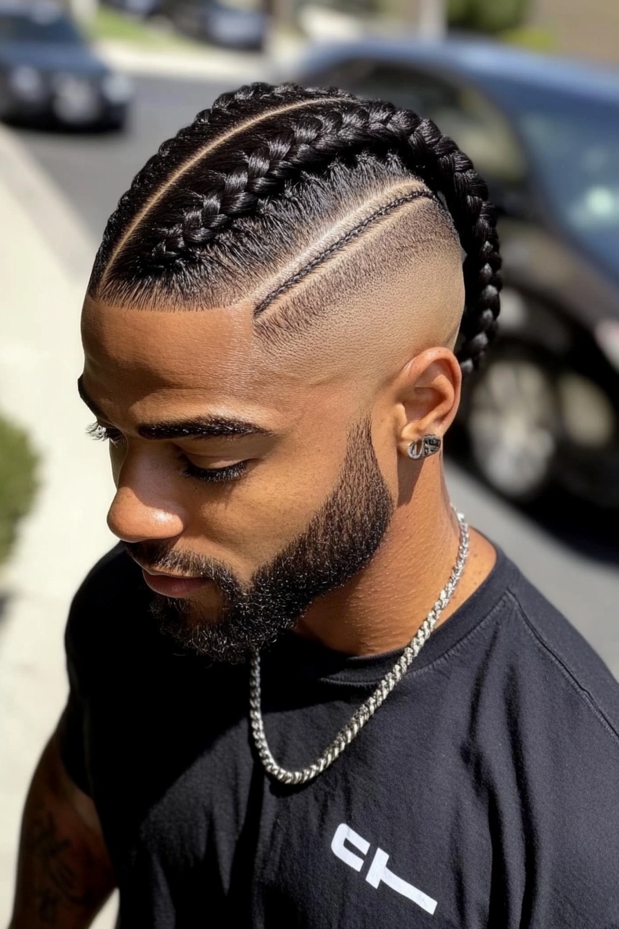 Bold Braids Precision Fade