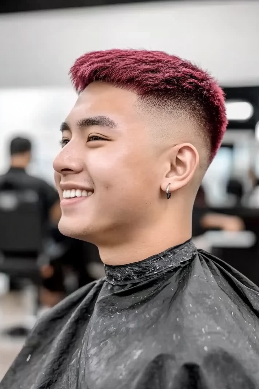 Buzz with Burgundy Flair