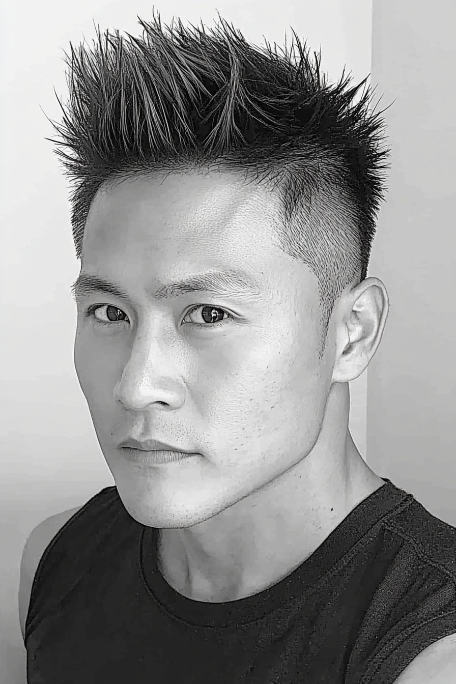 Spiky Crop with Tapered Sides