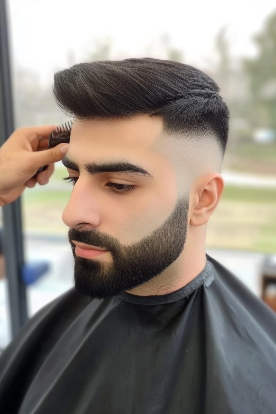temple fade for men 2