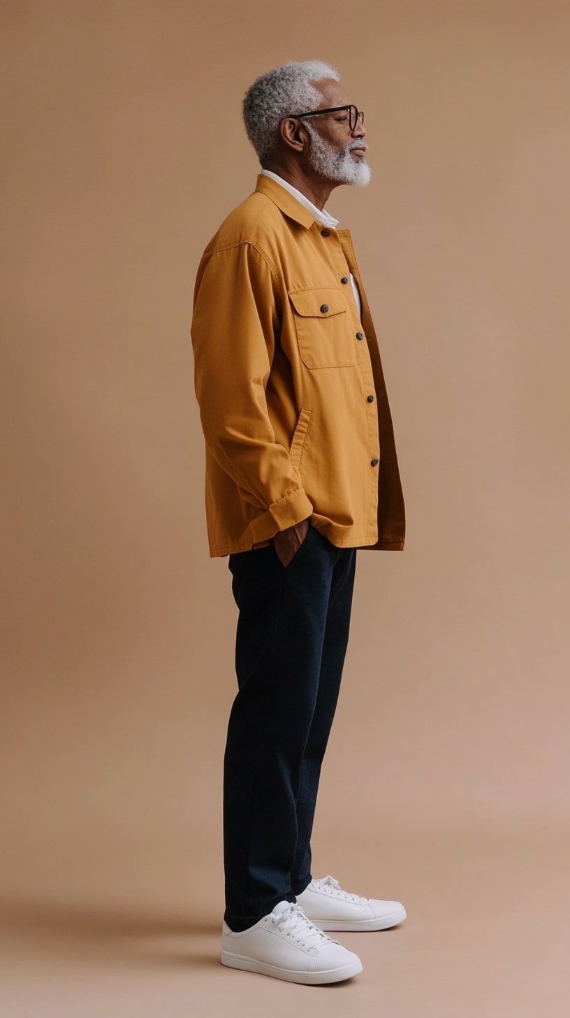 Timeless Contrast with a Pop of Mustard
