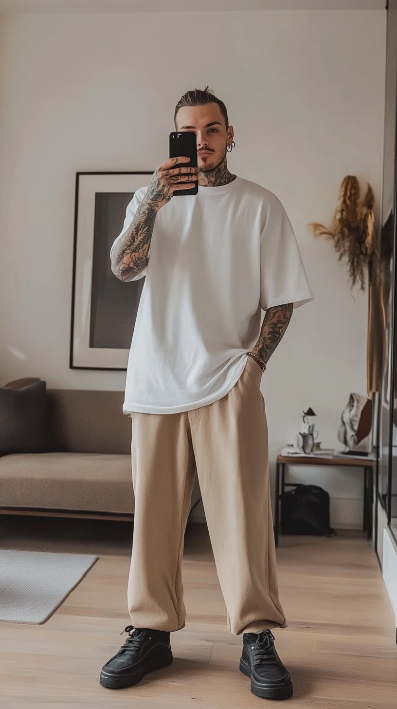 Relaxed Monochrome a Streetwear Twist