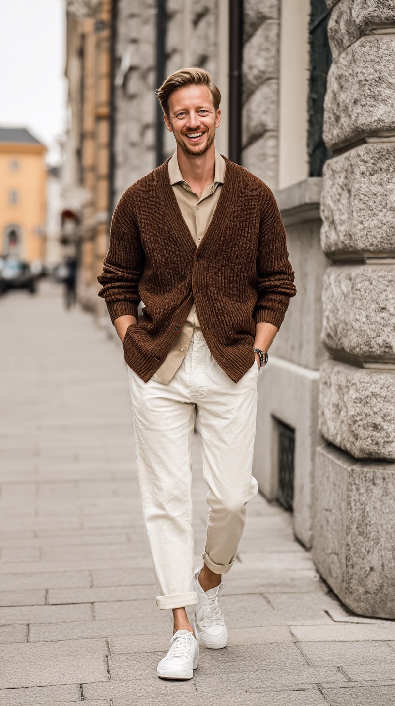 Polo Shirt + White Chinos